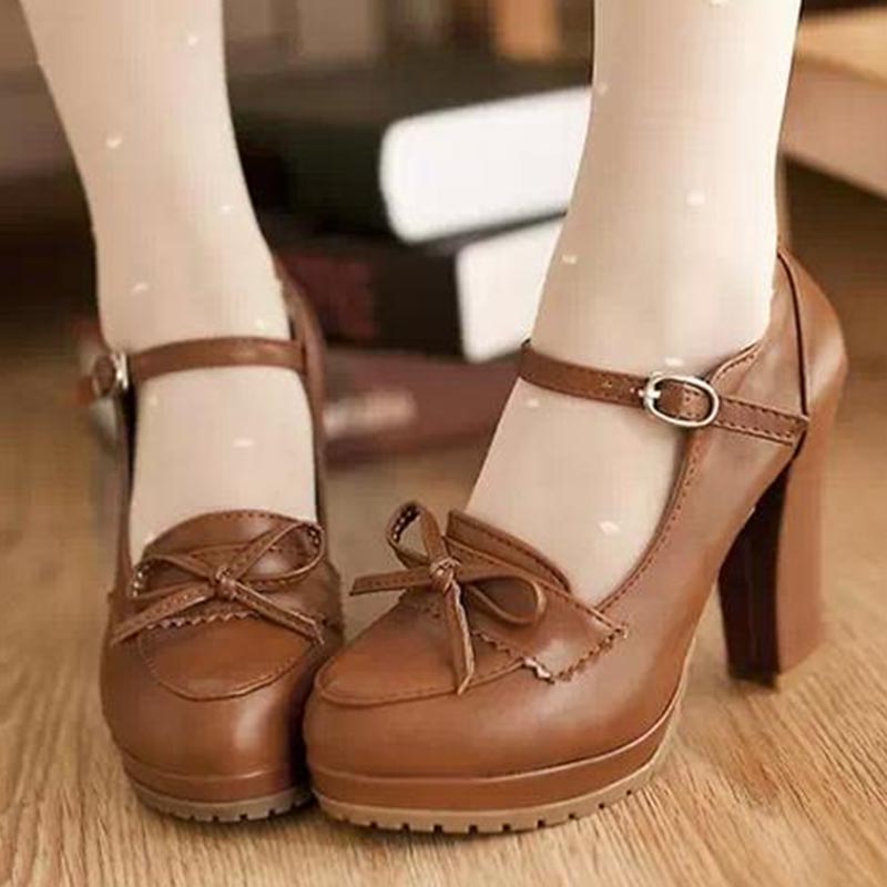 Cute kawaii princess lovely bowknot heels AD0212 Andester