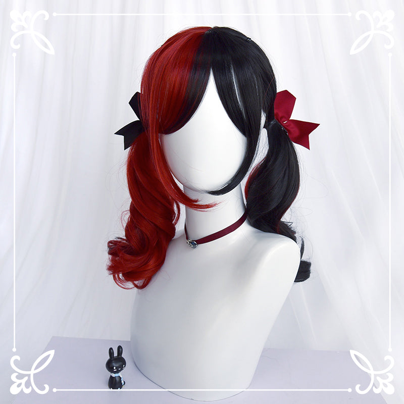 Lolita Half Black Half White Wig AD11075 Andester