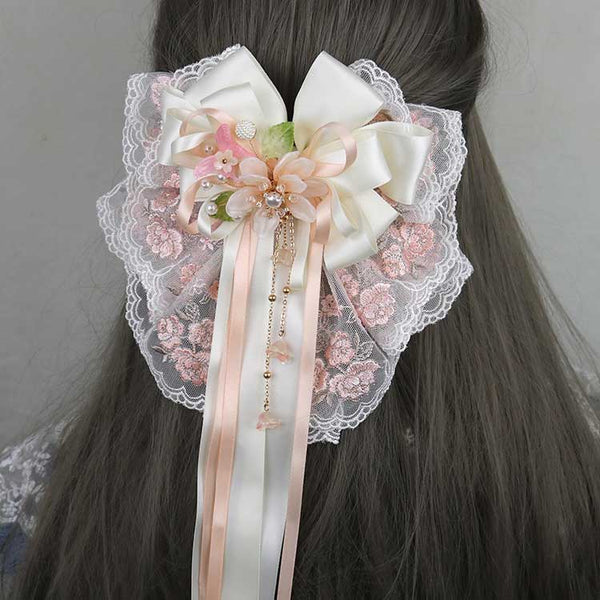 Flower Bow Hair Pin AD21163