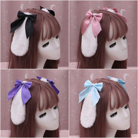 Lolita Bow Bunny Ear Hairpin AD21161