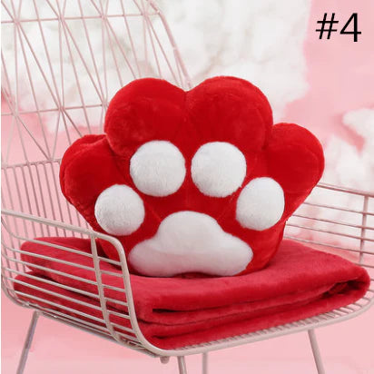 Cat Paw Pillow + Blanket AD21125