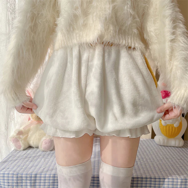 Cute Cat Paw Plush Shorts AD21122