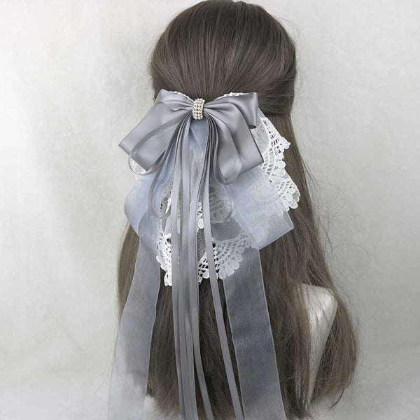 Lace Flower Bow Hair Pin AD21165