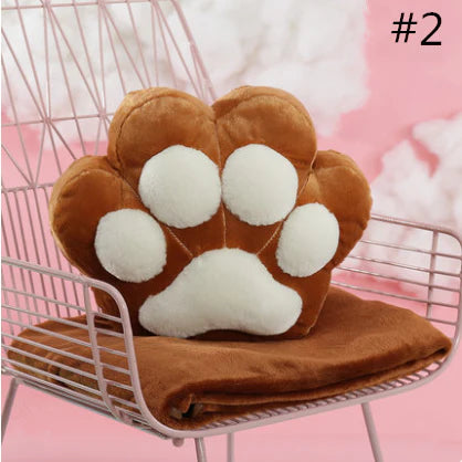 Cat Paw Pillow + Blanket AD21125