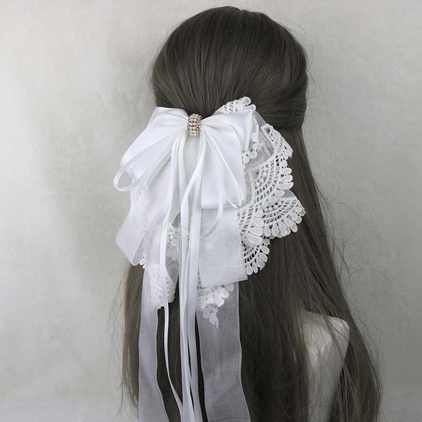 Lace Flower Bow Hair Pin AD21165