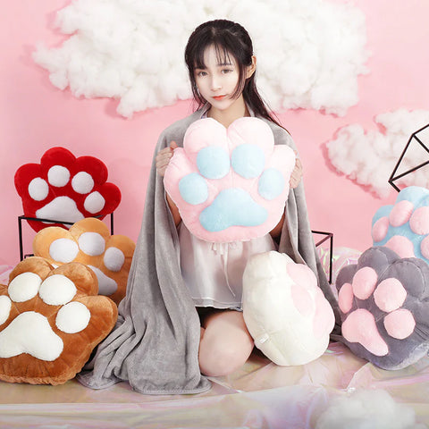 Cat Paw Pillow + Blanket AD21125