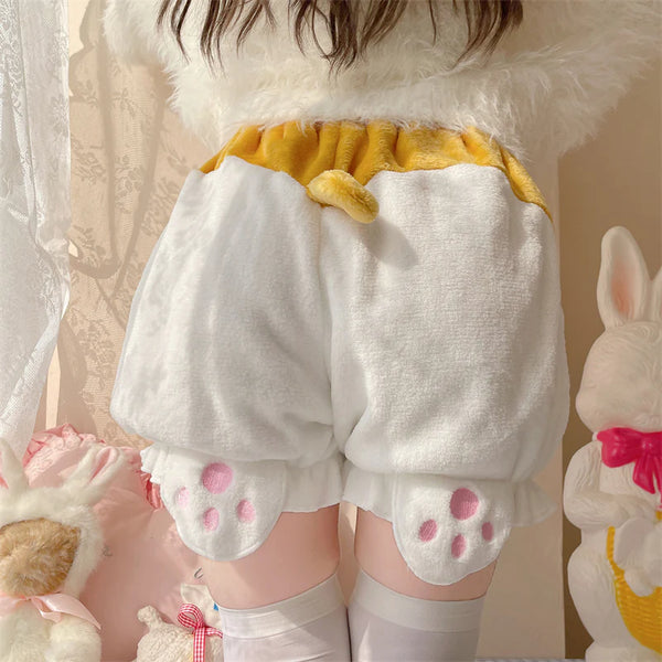 Cute Cat Paw Plush Shorts AD21122