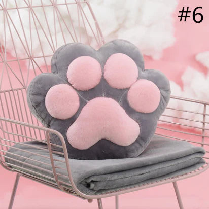 Cat Paw Pillow + Blanket AD21125