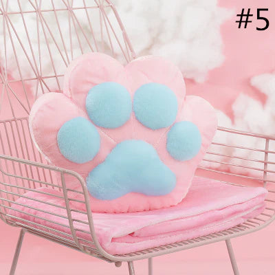 Cat Paw Pillow + Blanket AD21125