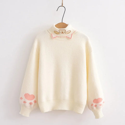 Kawaii Cat Paw Harajuku Knitted Sweater   AD21090