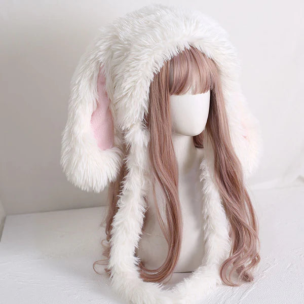 Plush Bunny Ear Warm Hat AD21079