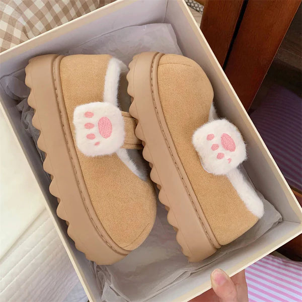 Cute Cat Paw Warm Shoes AD21058