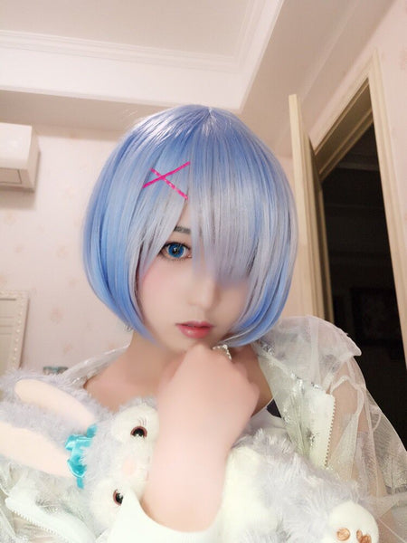 Ram And Rem COS Gradient Wig AD10989