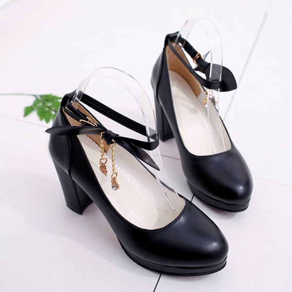 Lolita Bow High Heels Sandals Shoes AD12160