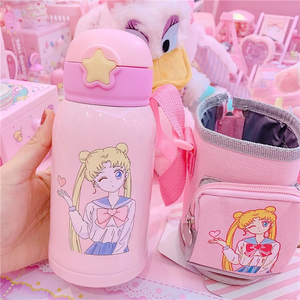 Japanese Sailor Moon Pink Vacuum Bottle AD10500 – Andester
