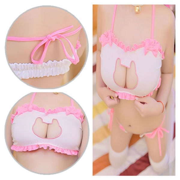 Bunny Condole Hollow Out Lingeries Set AD10046
