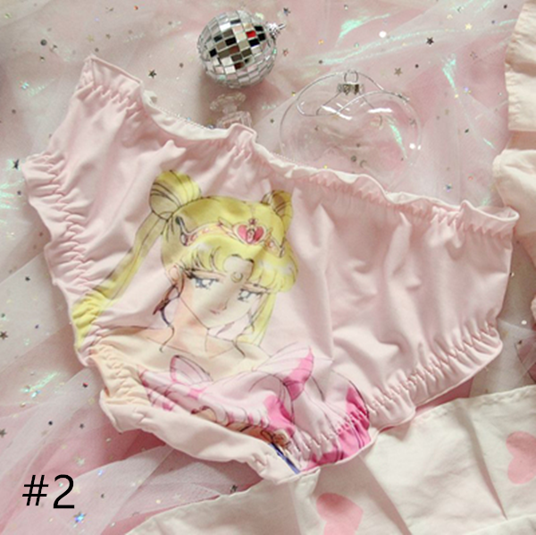 Sailor Moon Amine Girly Strawberry Kawaii Sweetie Heart Underwear Pant –  Sofyee