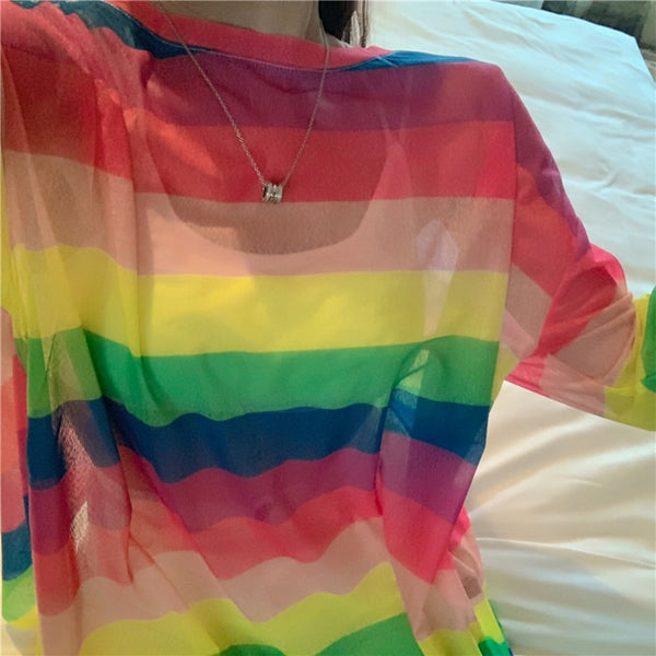 Rainbow Stripe T-shirt AD11896