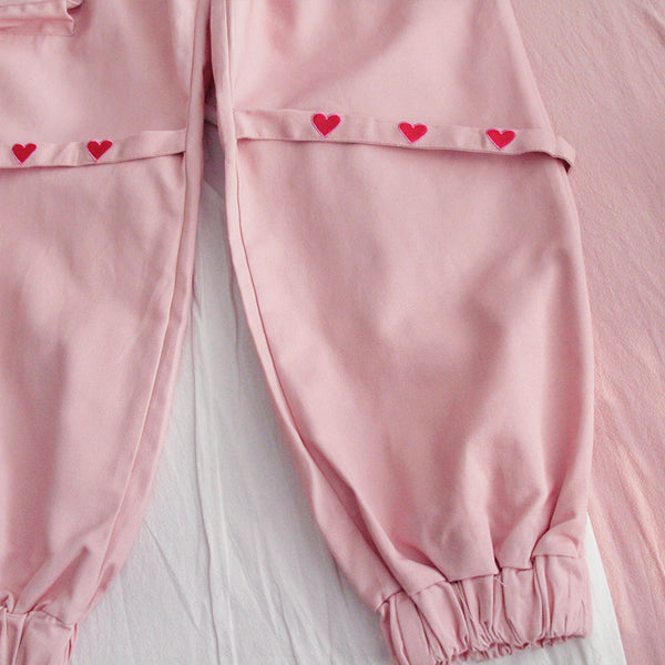 Harajuku Heart Loose Pants AD11610