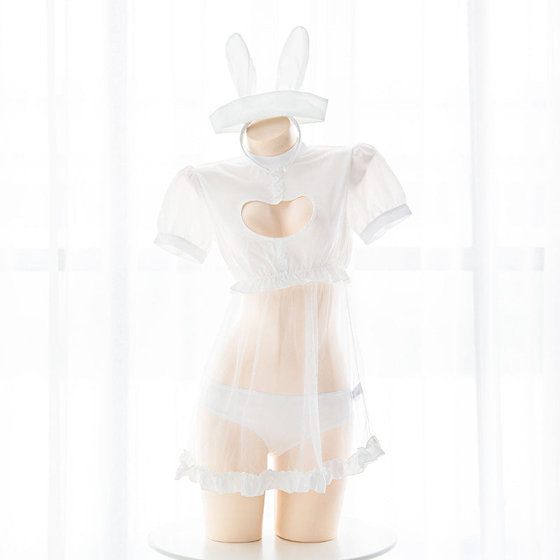 Bunny Heart Cut Out Lingerie Set – DDLGVerse