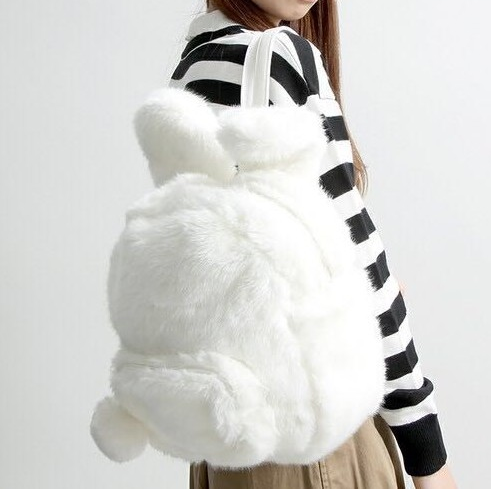 Cute Fuzzy Bunny Backpack AD10010