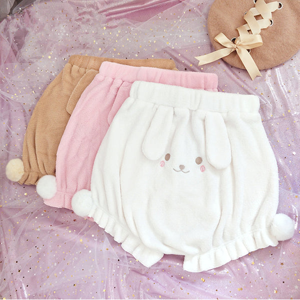 Bunny Plush Shorts AD11255